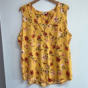 MILEAGE SLEEVELESS TOP - 2X